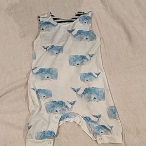 HANDMADE Baby Whale Romper